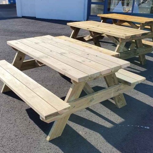 Bekkjaborð 6-8 manna