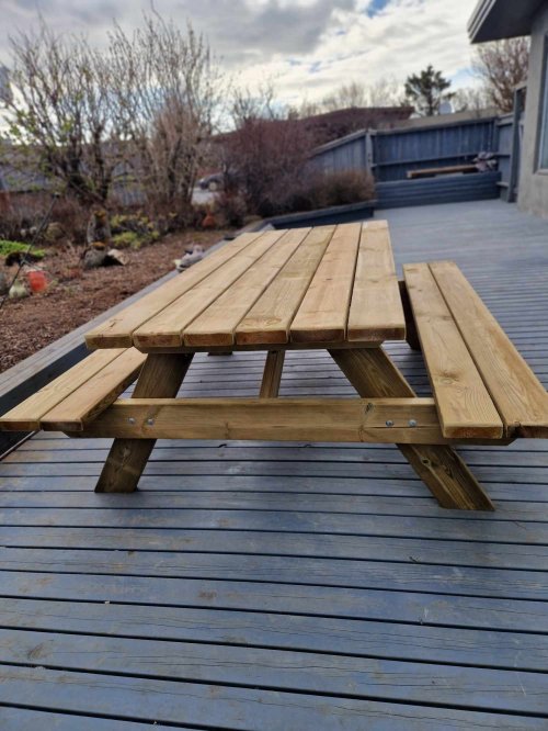 Bekkjaborð - STÓRT 8 manna