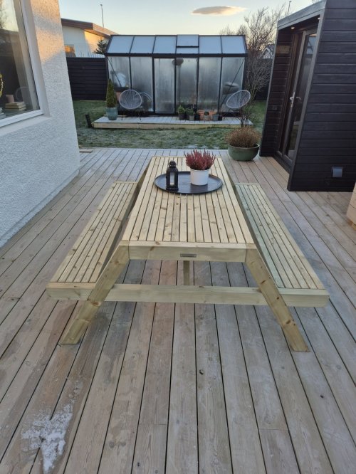 Bekkjaborð - Blær - 8 manna