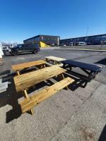 Bekkjaborð 6-8 manna + Viðarvörn 