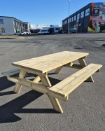 Bekkjaborð - Berg - 8 manna